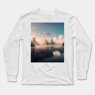 fantasy landscape painting Long Sleeve T-Shirt